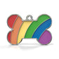 Pride Bone Rainbow ID Tag Medium