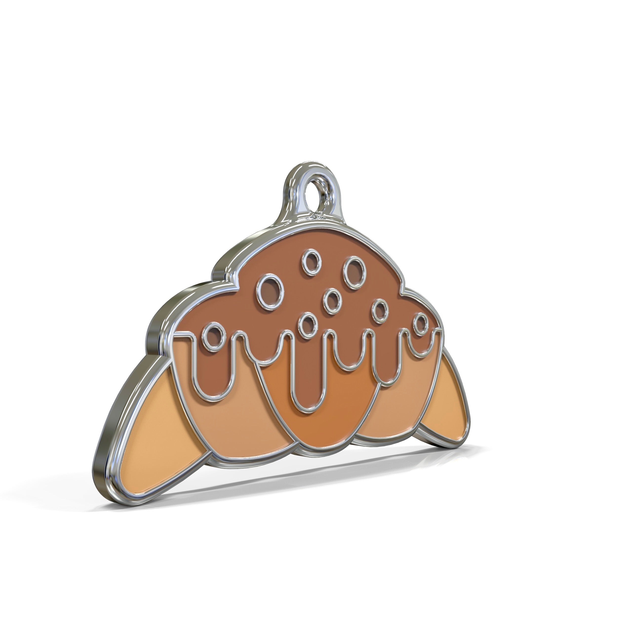 Choco Drizzle Croissant ID Tag