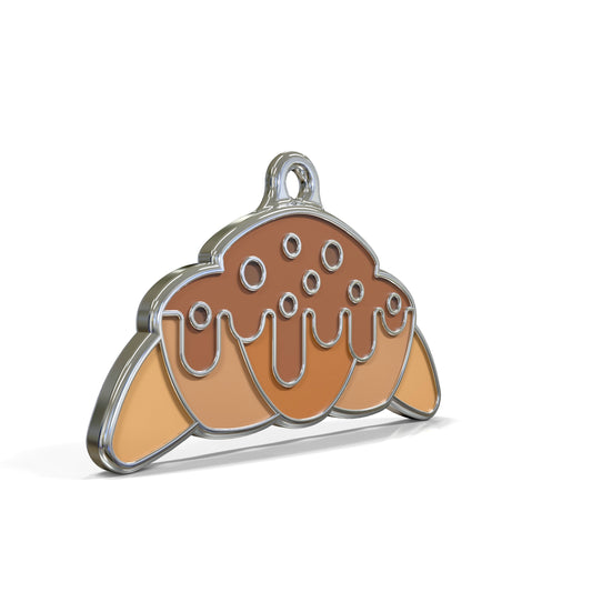 Choco Drizzle Croissant ID Tag