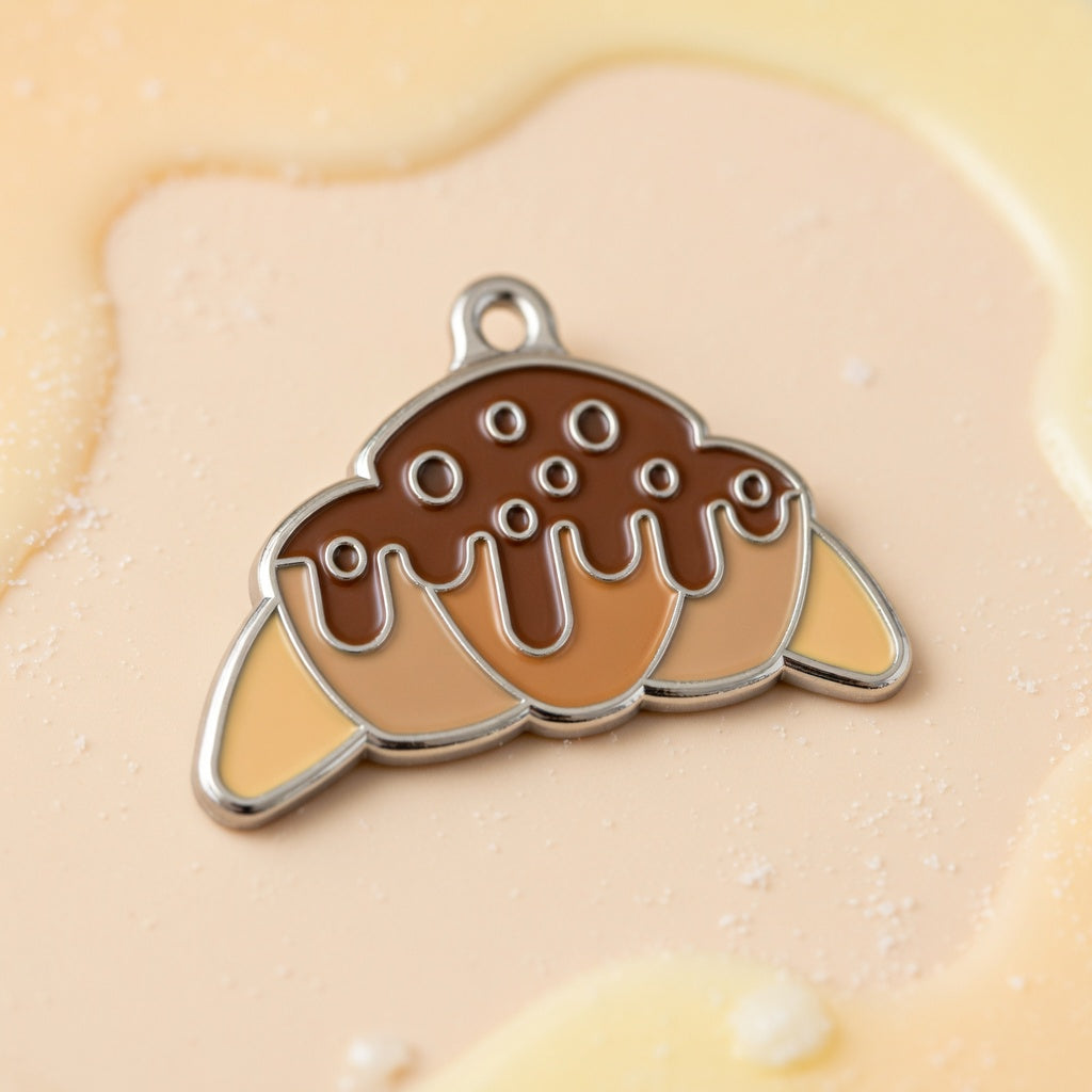 Choco Drizzle Croissant ID Tag