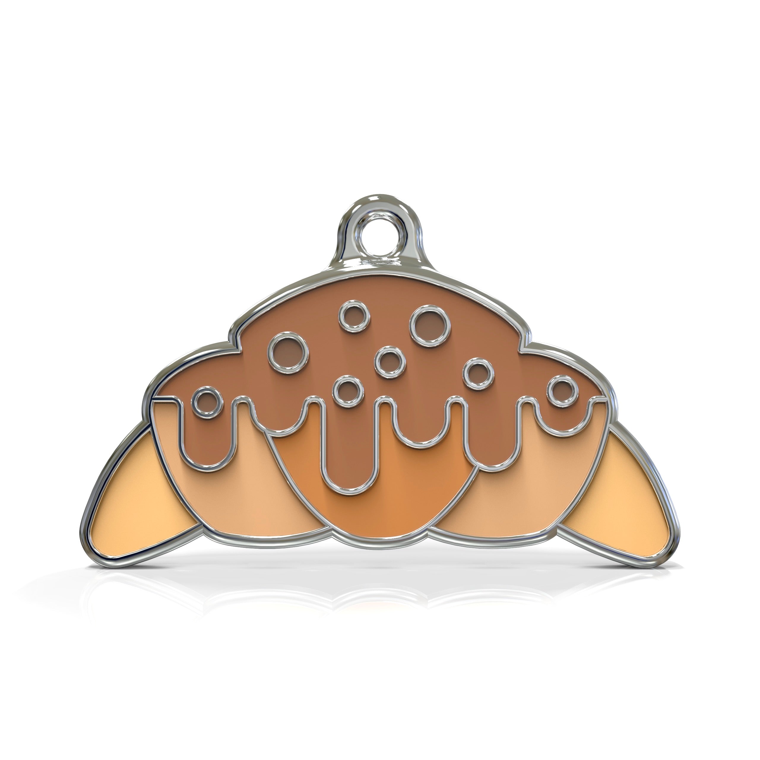 Choco Drizzle Croissant ID Tag