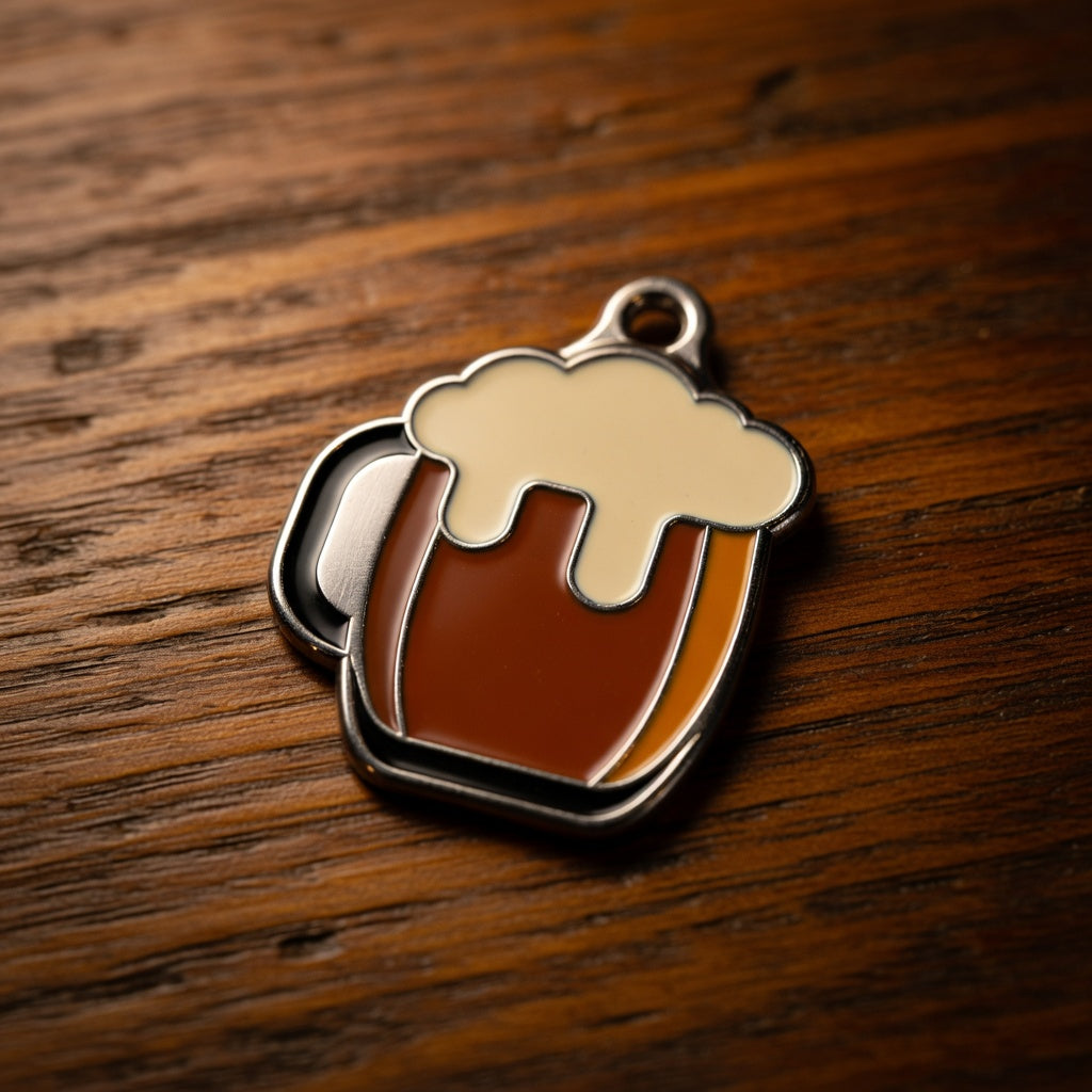 Black Lager Beer ID Tag