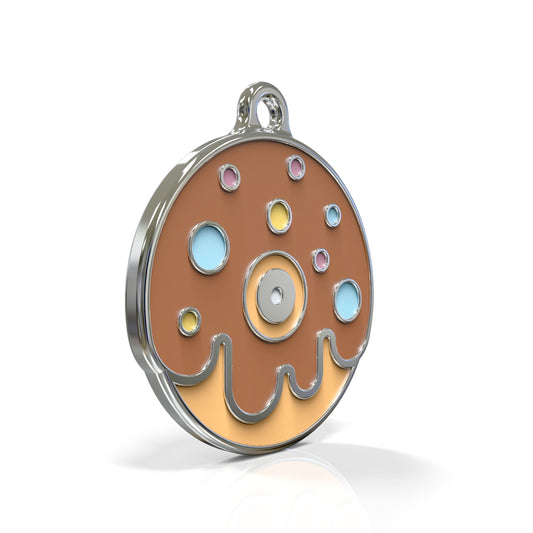 Chocolate Donut ID Tag