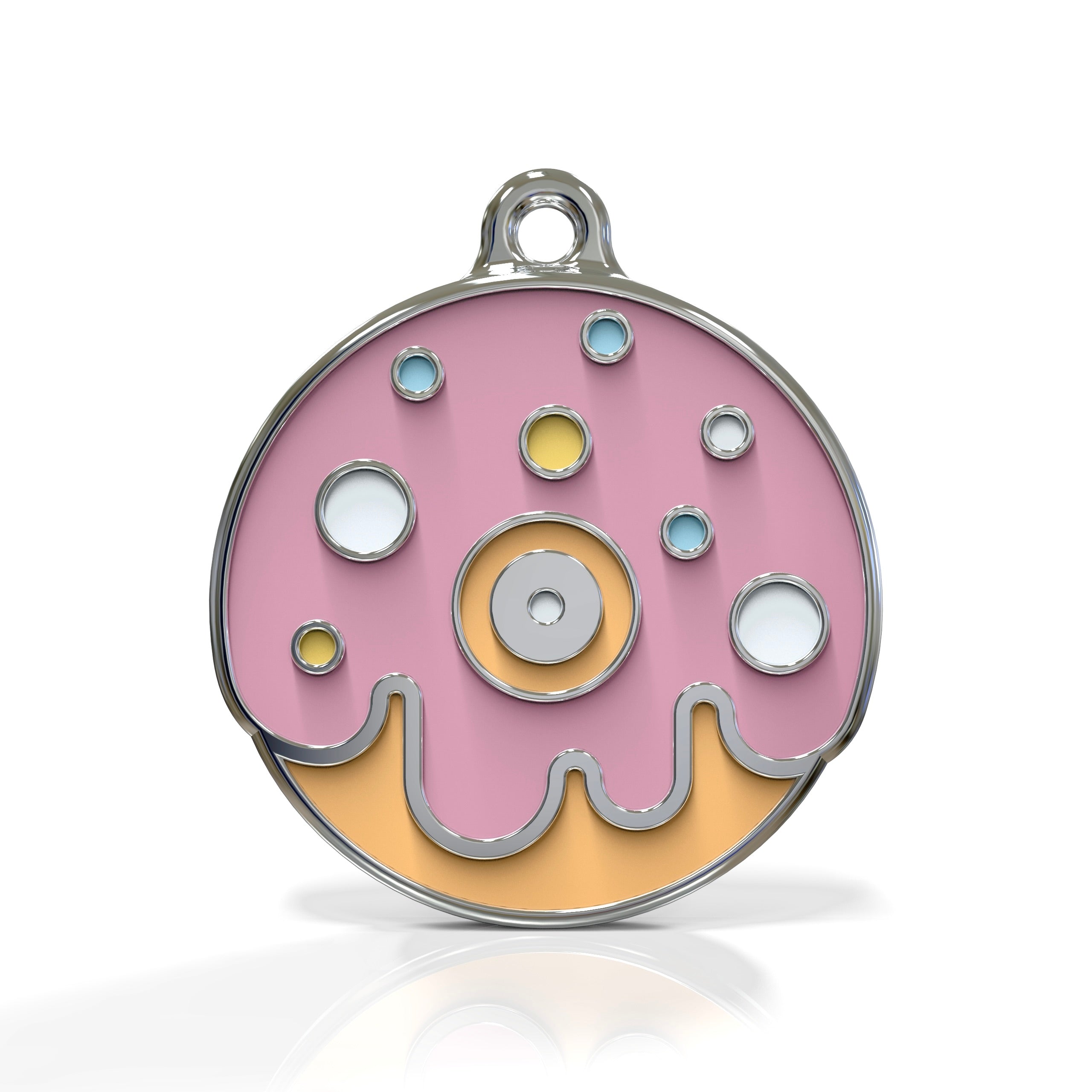 Strawberry Donut ID Tag