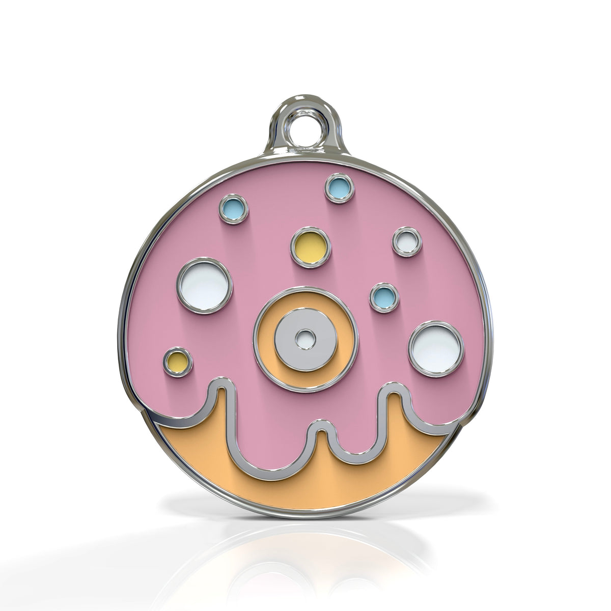Strawberry Donut ID Tag