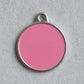 Solid Round Pink ID Tag