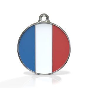 Flag France ID Tag Medium