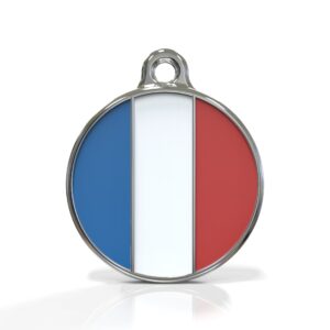 Flag France ID Tag
