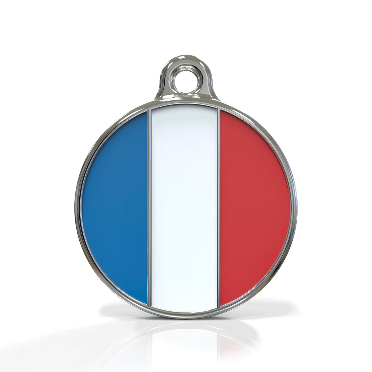 Flag France ID Tag