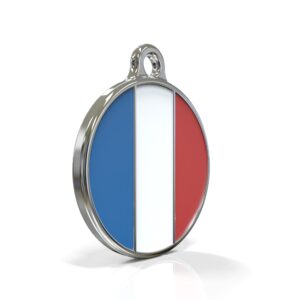 Flag France ID Tag