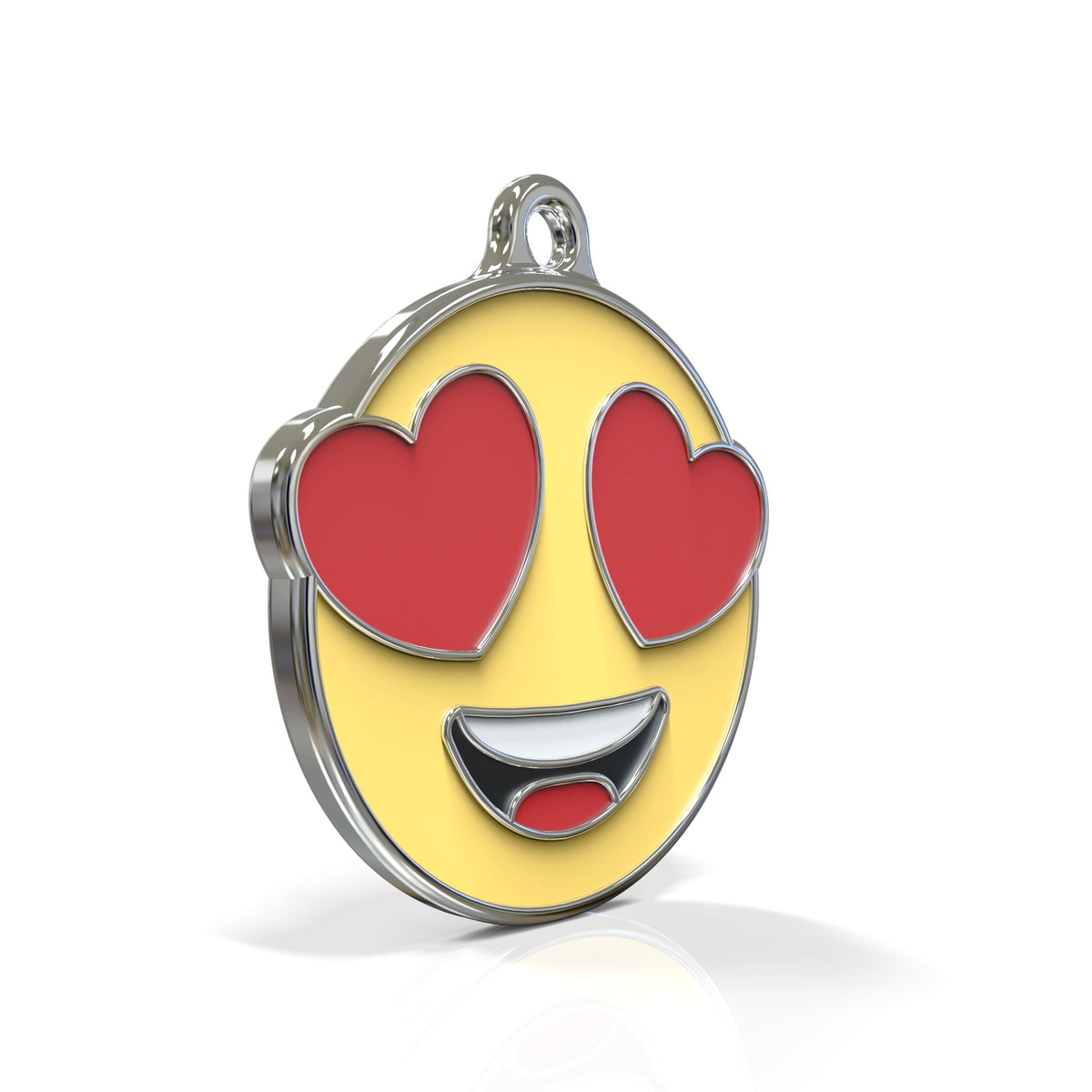 Emoji Love Eyes ID Tag