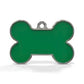 Solid Bone Green ID Tag Small