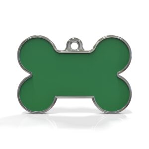 Solid Bone Green ID Tag Medium