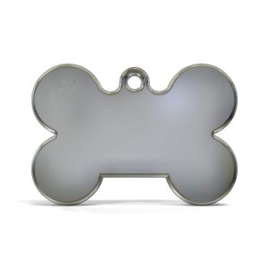 Solid Bone Green ID Tag Small