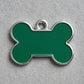 Solid Bone Green ID Tag Small
