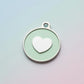 Icon Heart Pistachio ID Tag