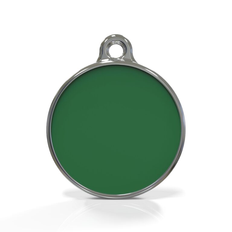 Solid Round Green ID Tag