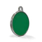 Solid Round Green ID Tag