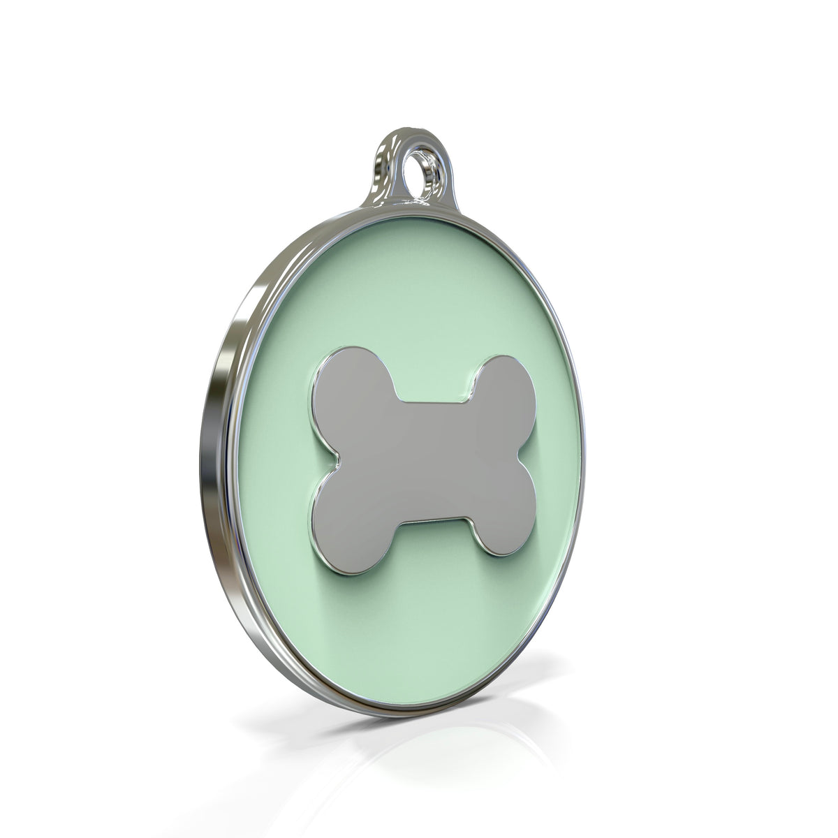 Icon Bone Pistachio ID Tag Medium