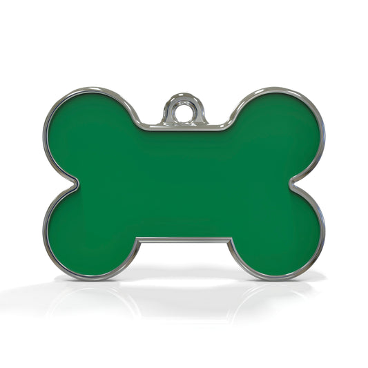 Solid Bone Green ID Tag Medium