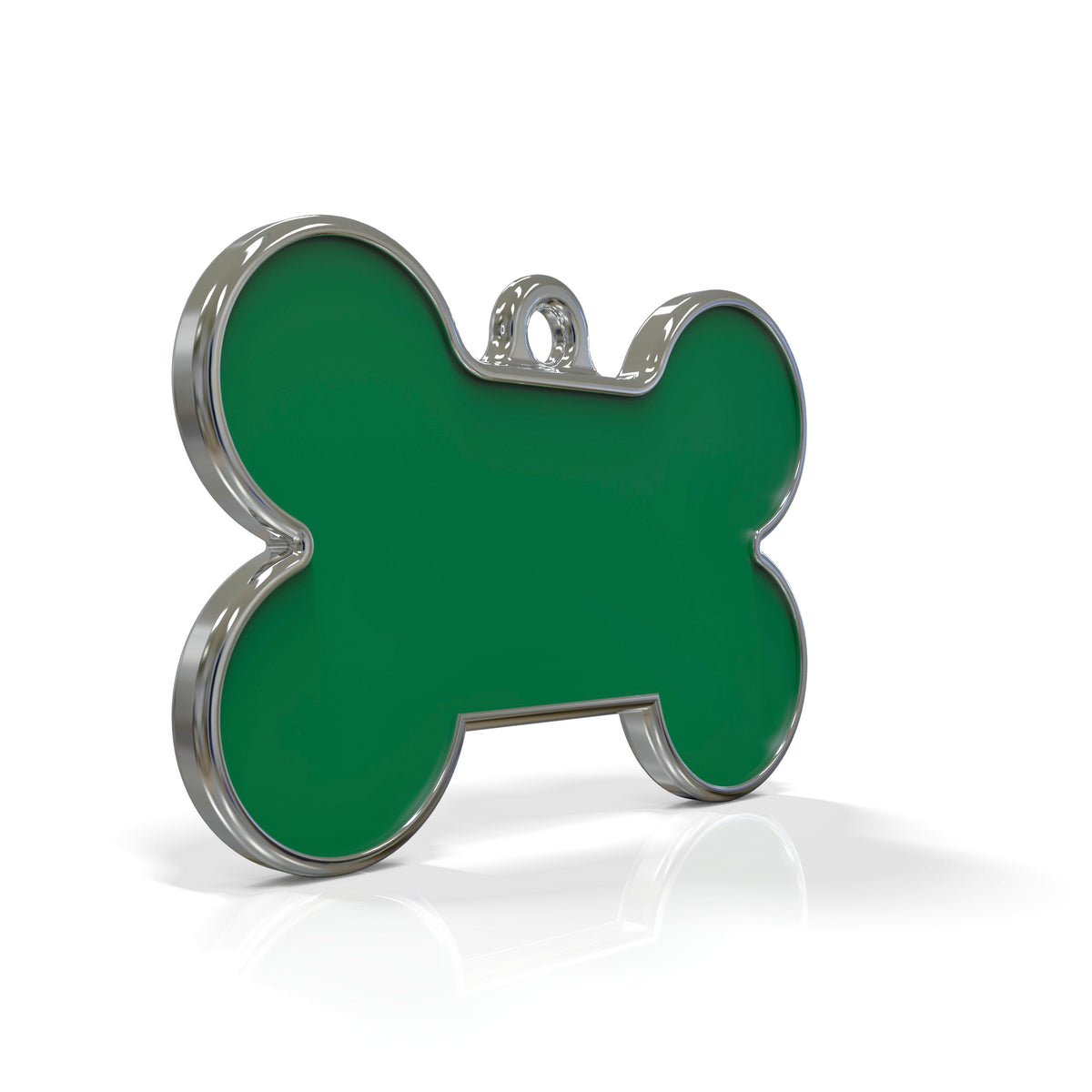 Solid Bone Green ID Tag Medium