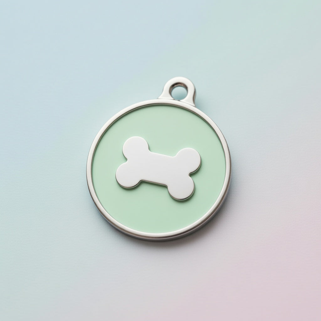 Icon Bone Pistachio ID Tag