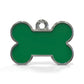 Solid Bone Green ID Tag Small