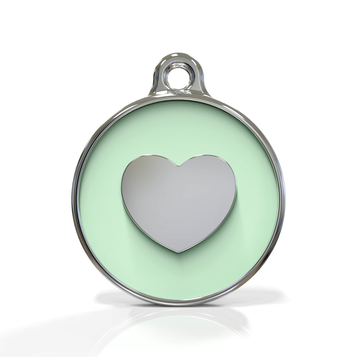 Icon Heart Pistachio ID Tag