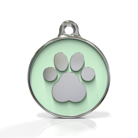 Icon Paw Pistachio ID Tag