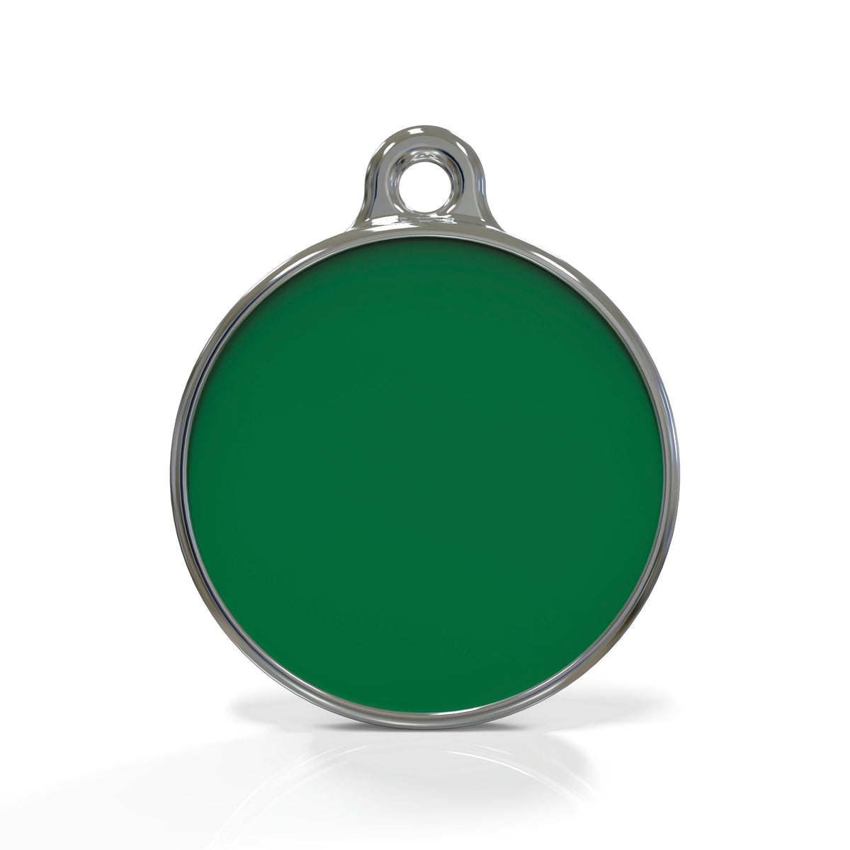 Solid Round Green ID Tag