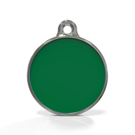 Solid Round Green ID Tag