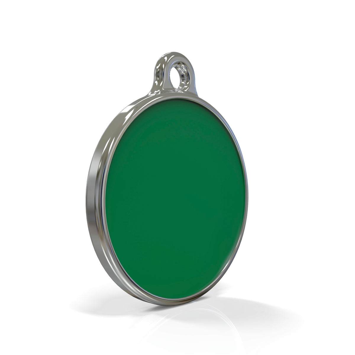 Solid Round Green ID Tag