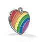Pride Heart Rainbow ID Tag