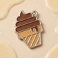 Chocolate Ice Cream ID Tag