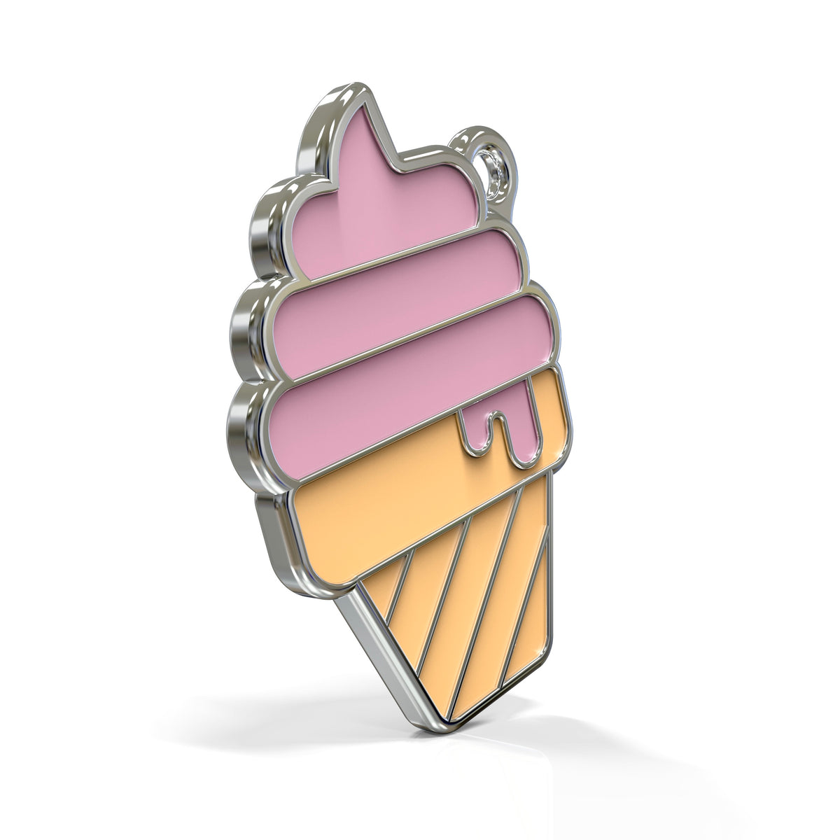 Strawberry Ice Cream ID Tag