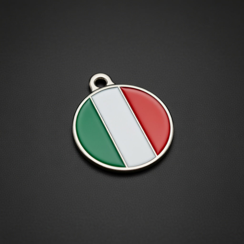 Flag Italy ID Tag