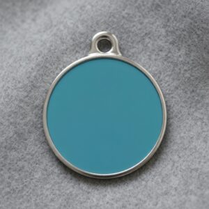 Solid Round Blue ID Tag