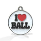 I Love Ball ID tag