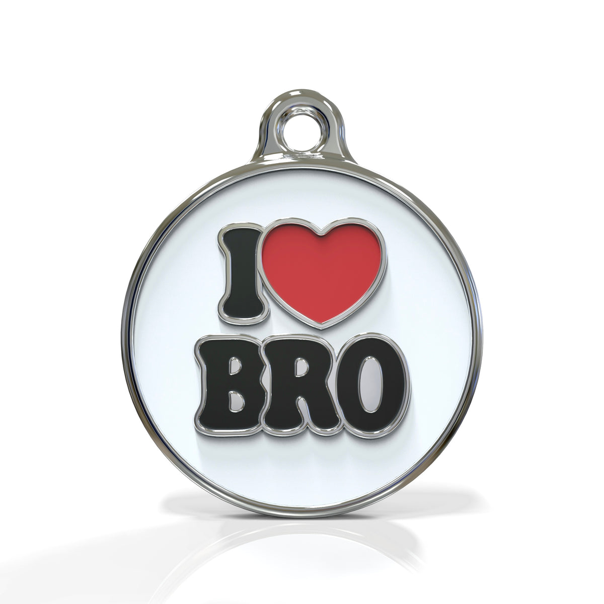 I Love Bro ID tag