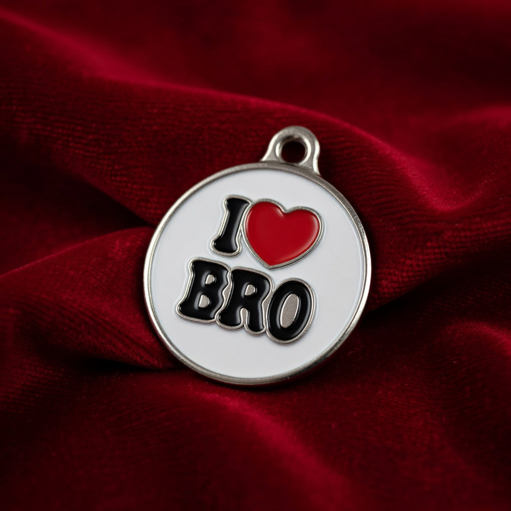 I Love Bro ID tag