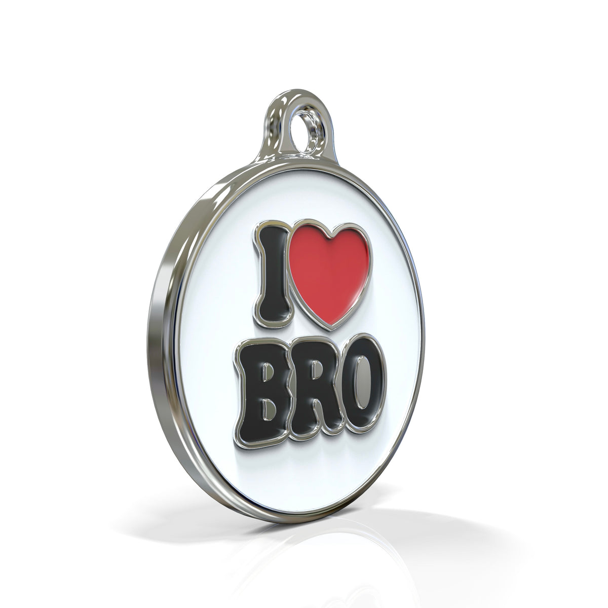 I Love Bro ID tag