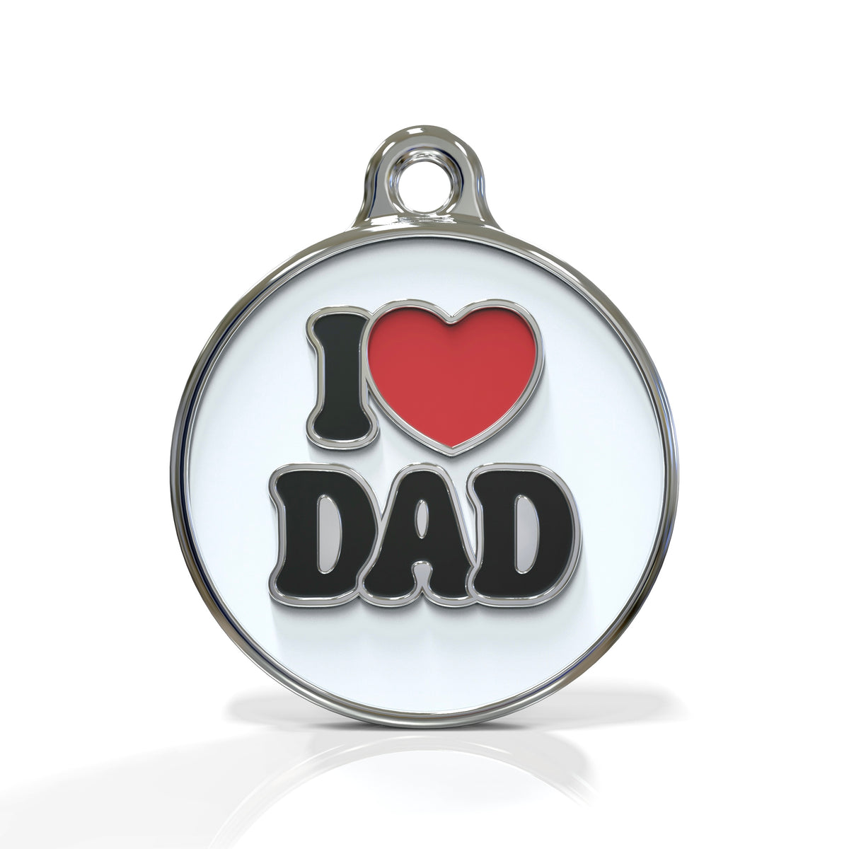 I Love Dad ID tag