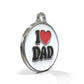 I Love Dad ID tag