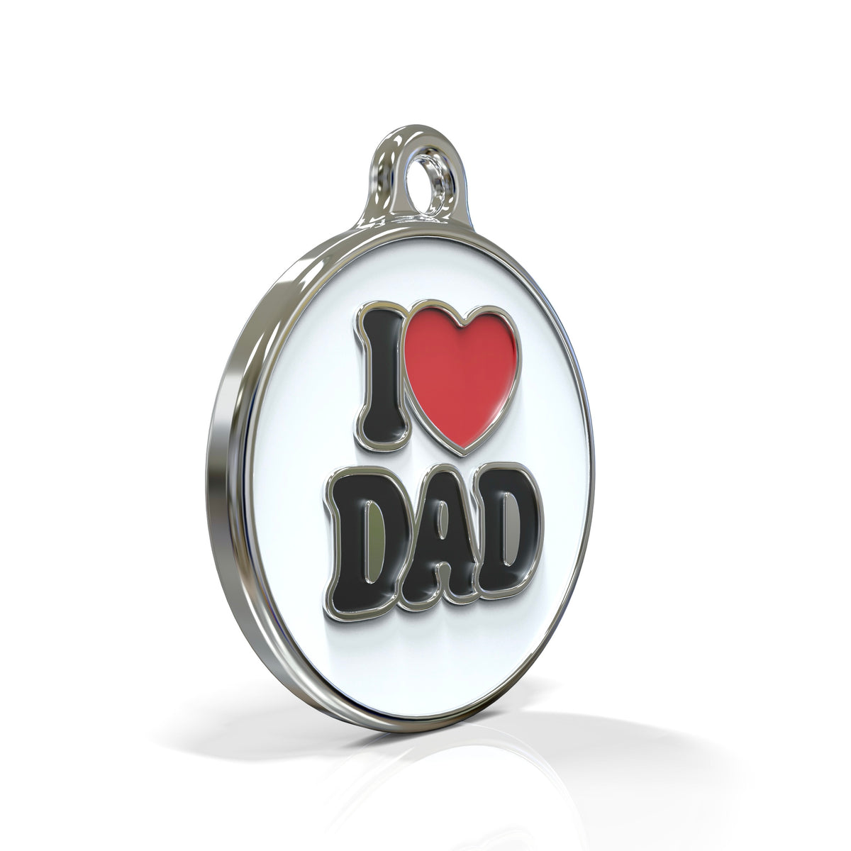 I Love Dad ID tag