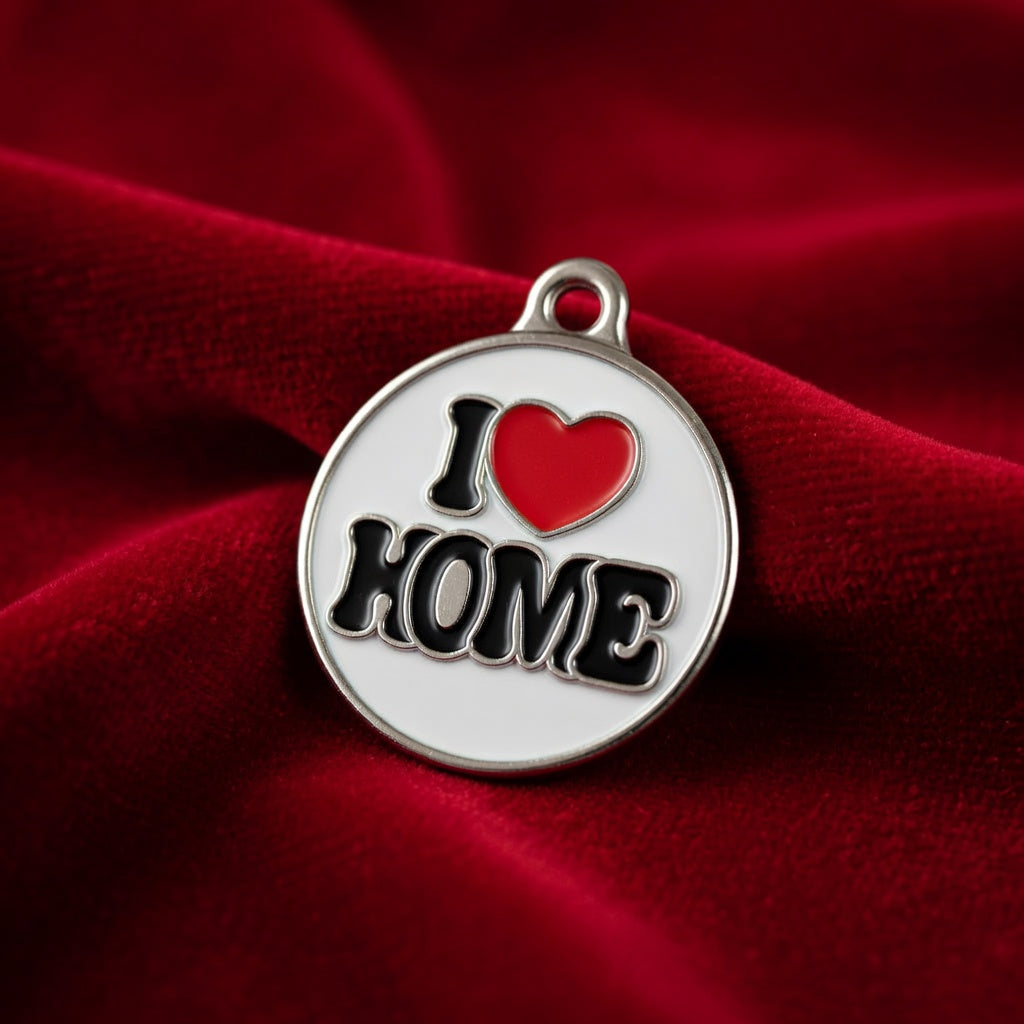 I Love Home ID tag
