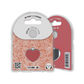 Solid Heart Red ID Tag