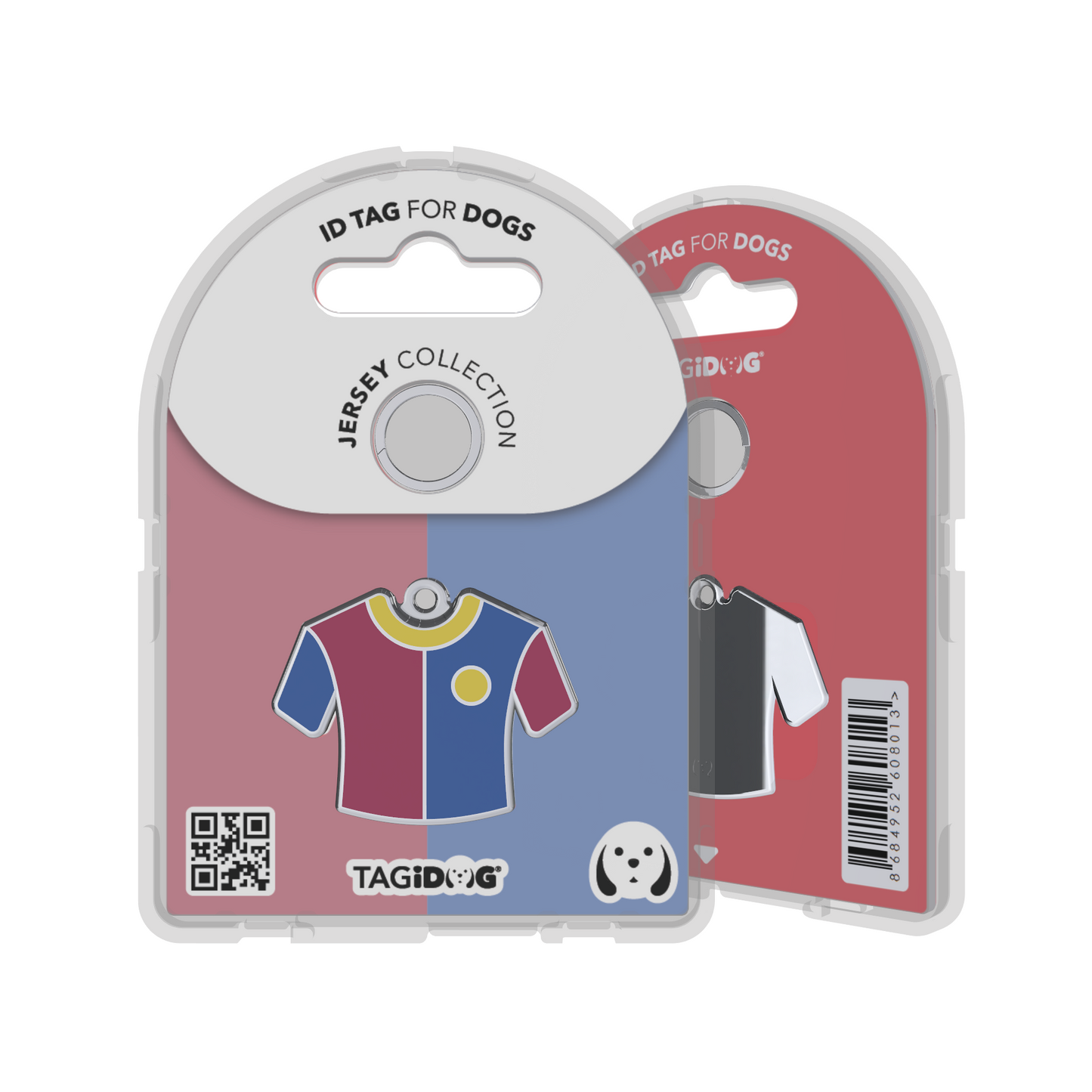 Jersey Duo Bordeux-Navy-Yellow ID Tag