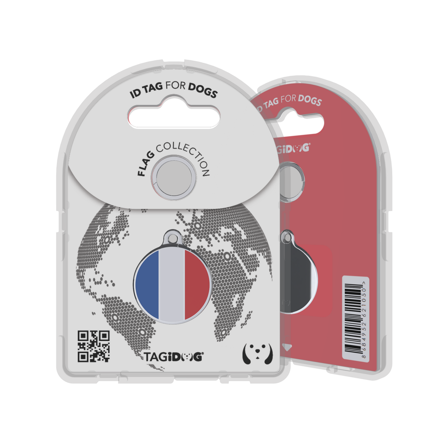 Flag France ID Tag