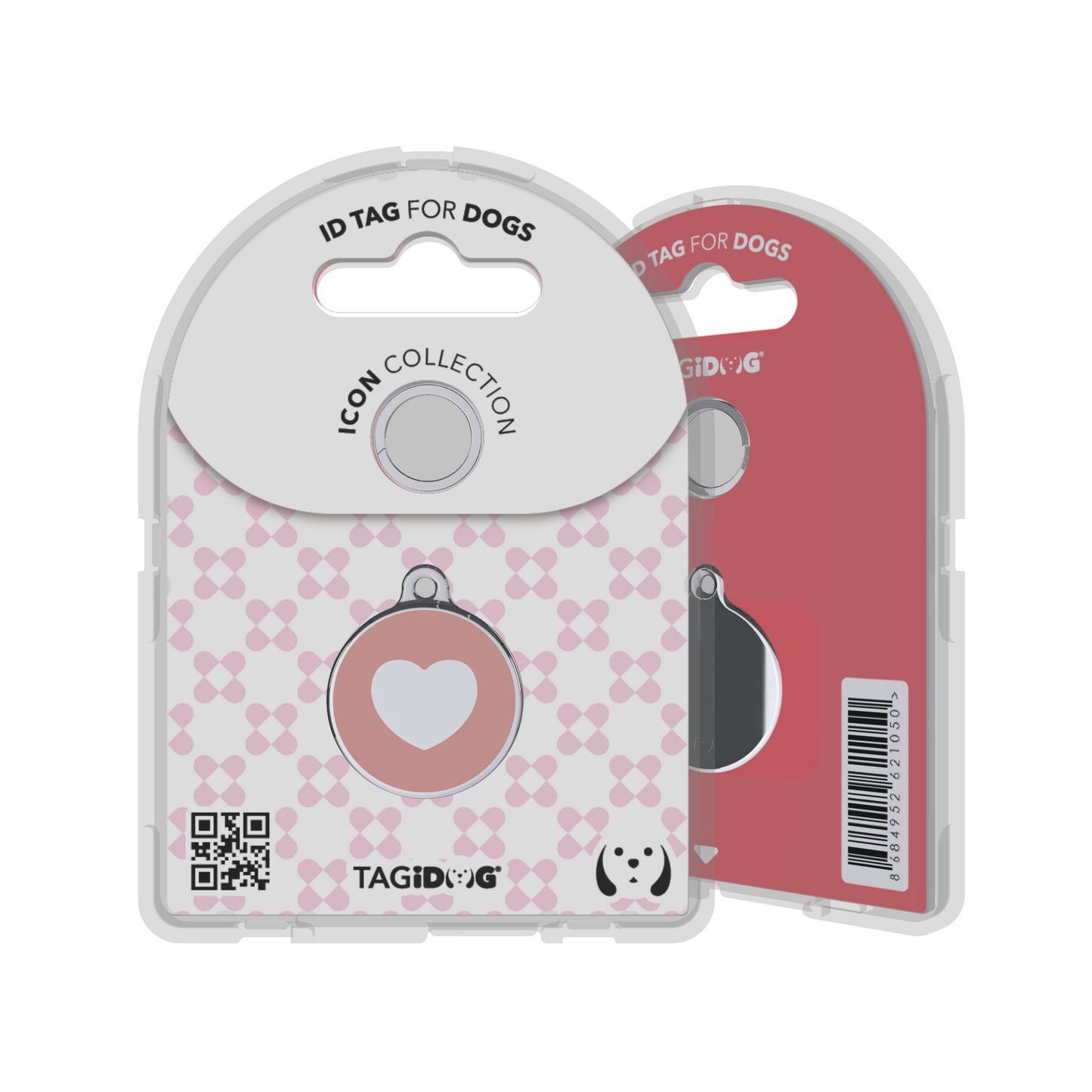 Icon Heart Pink ID Tag