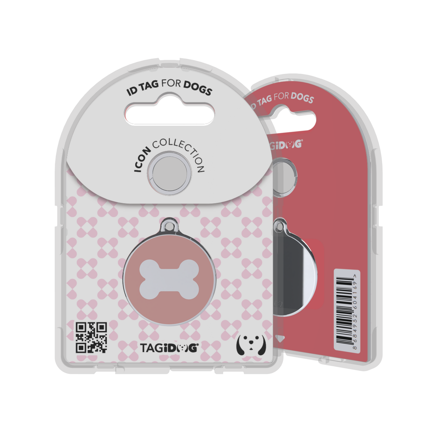 Icon Bone Pink ID Tag Medium